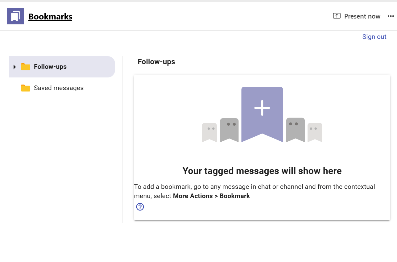 Bookmarks in Teams - Microsoft Q&A