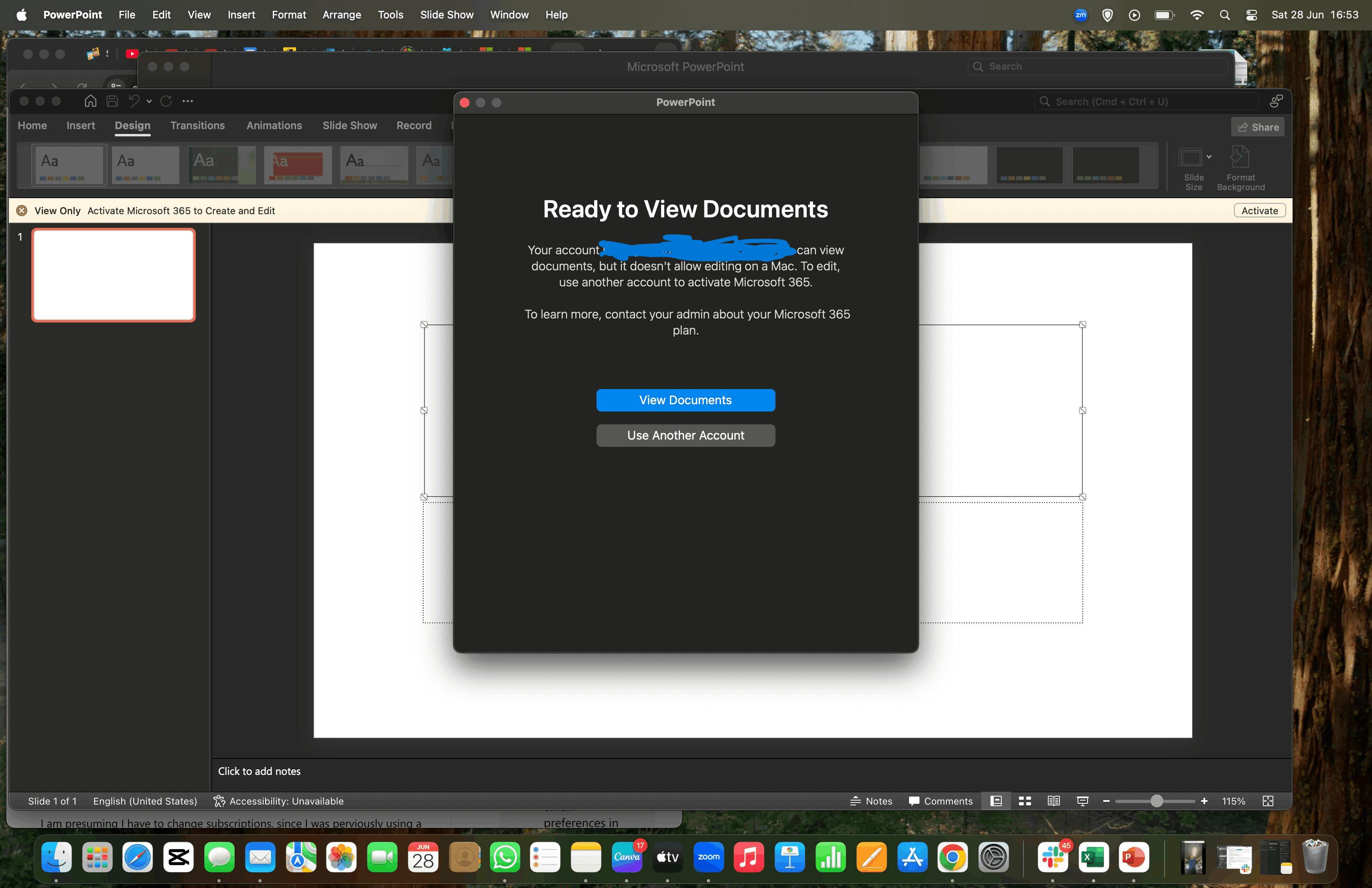 Can't activate my microsoft 365 on my Macbook - Microsoft Q&A
