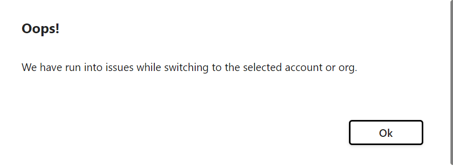 Cannot switch to another teams account/ organisation - Microsoft Q&A