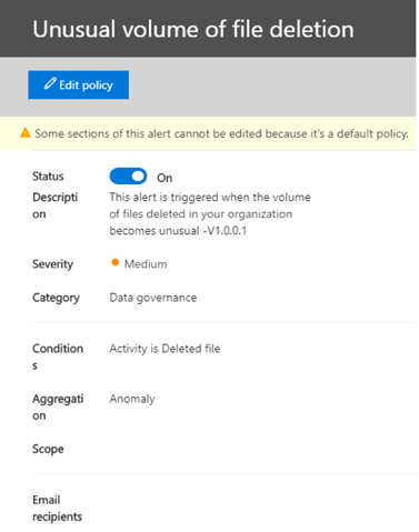 Mass file deletion notifications - Microsoft Q&A