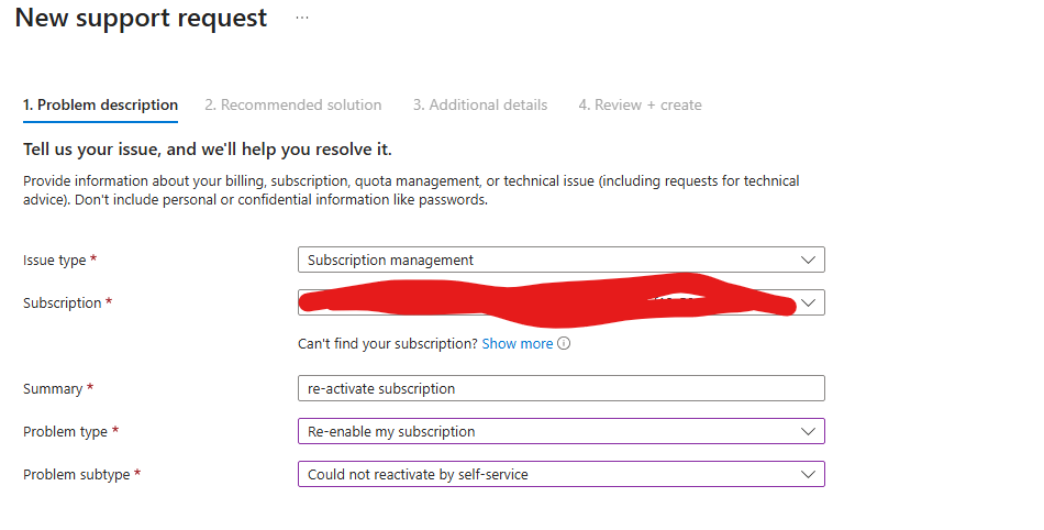 Azure Free Subscription - Microsoft Q&A