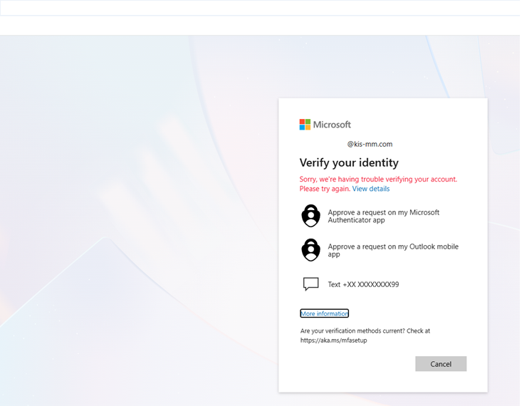 Microsoft Admincenter Sign in Failed - Microsoft Q&A