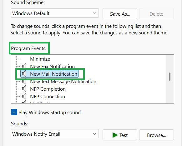 No Sound When Receiving New Emails - Microsoft Q&A