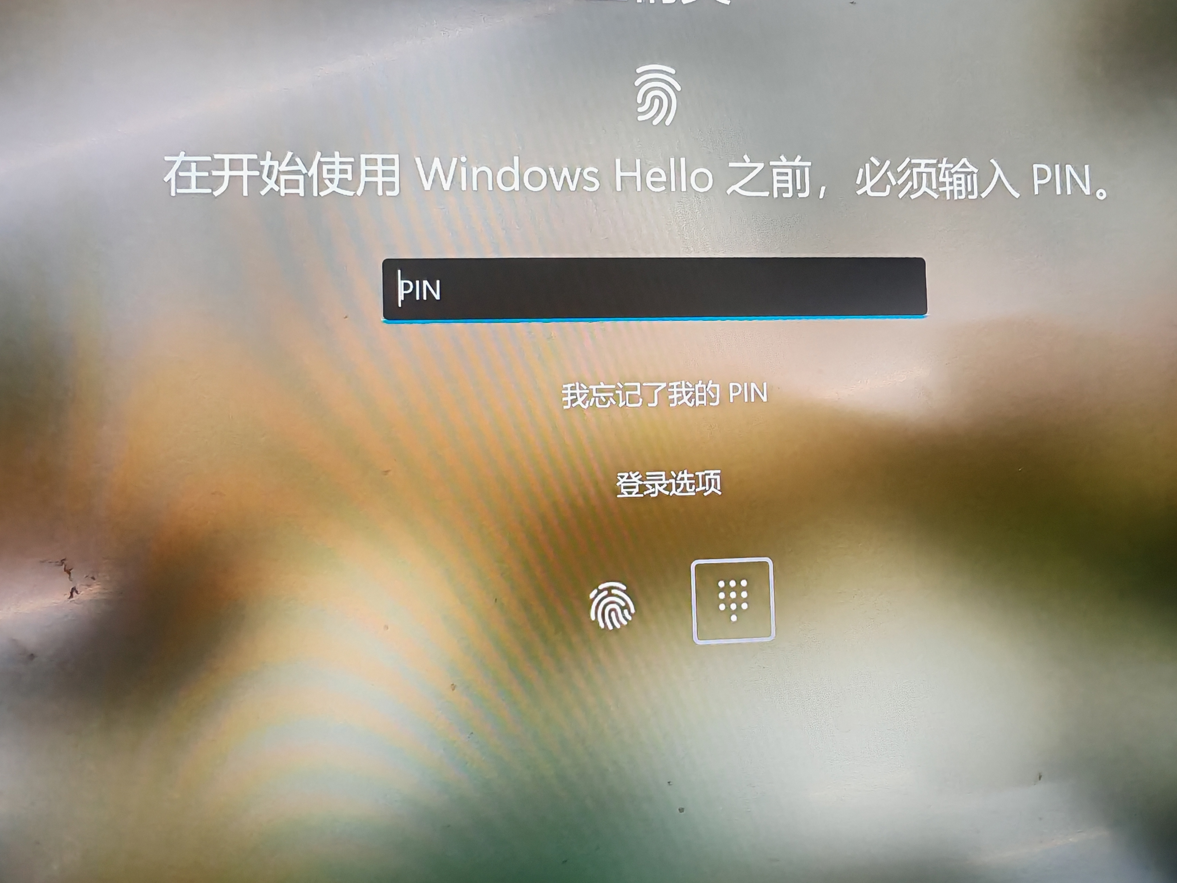 登入指纹时，必须先输入PIN - Microsoft Q&A