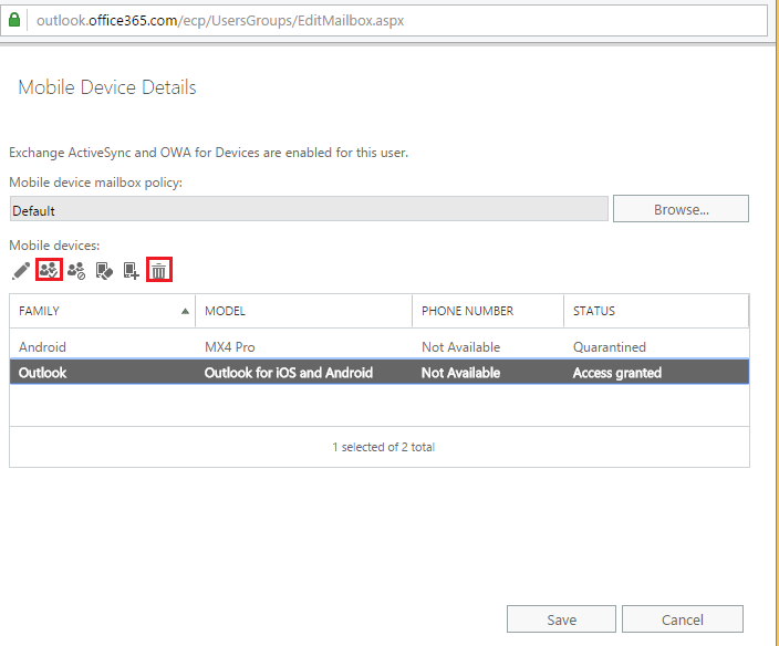 Mobile Device Settings - Quarantine - Microsoft Q&A