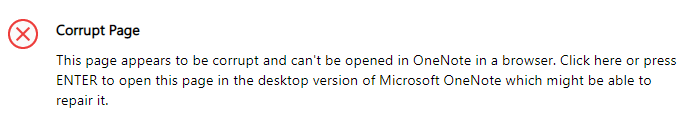 Cannot Load Content of OneNote - Microsoft Q&A