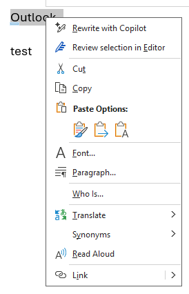 Selecting right-click options - Microsoft Q&A