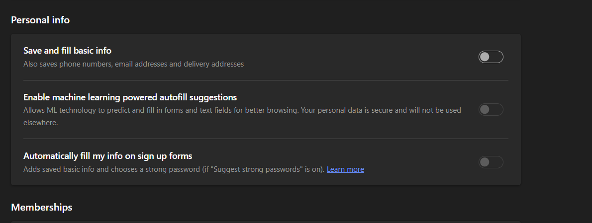 How to stop autofill - Microsoft Q&A