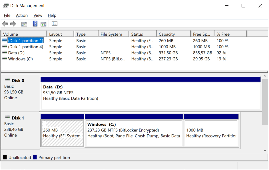 Problem with disk marked Disk0 instead of Disk1 - Microsoft Q&A