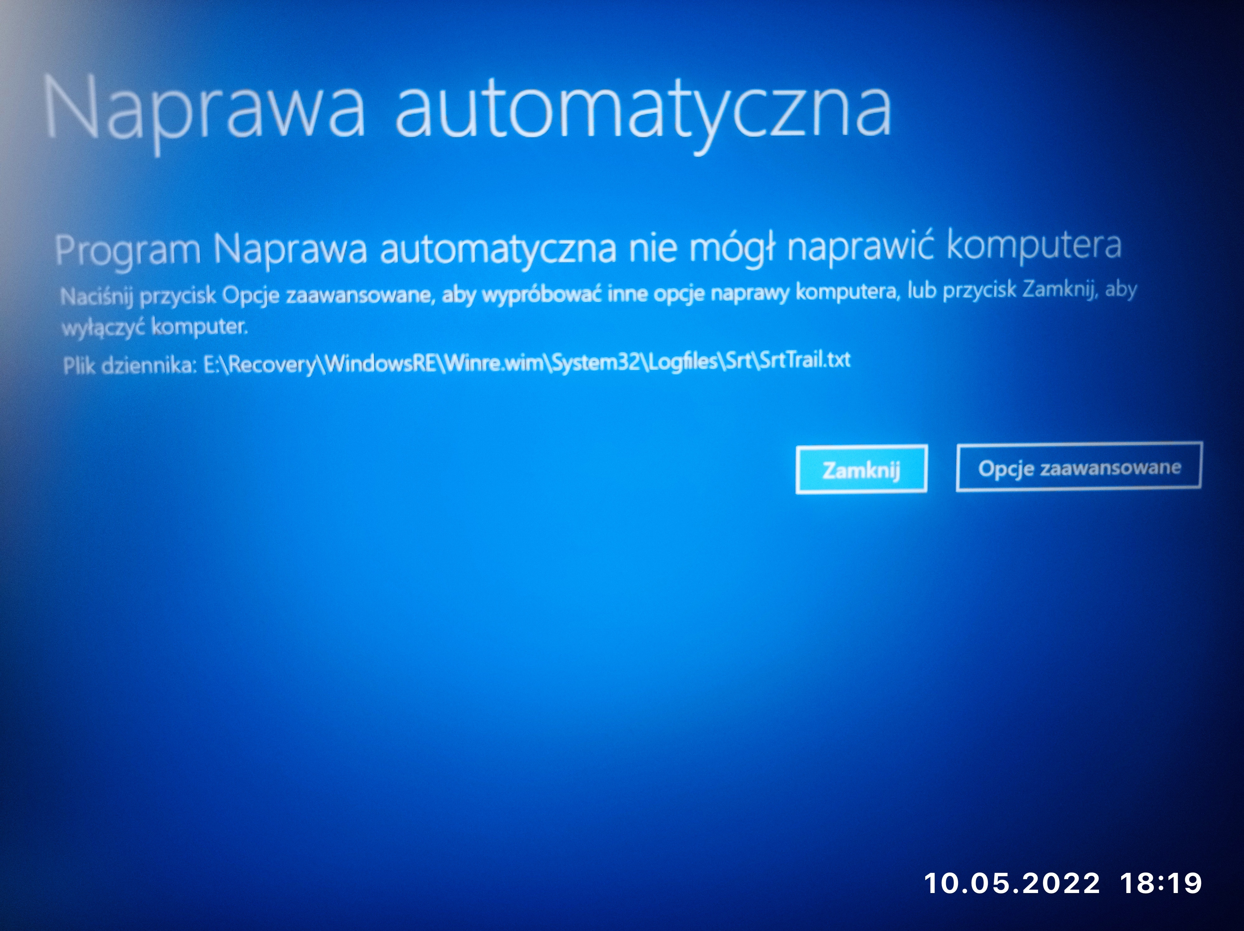 Błąd w Windows 11 - Microsoft Q&A