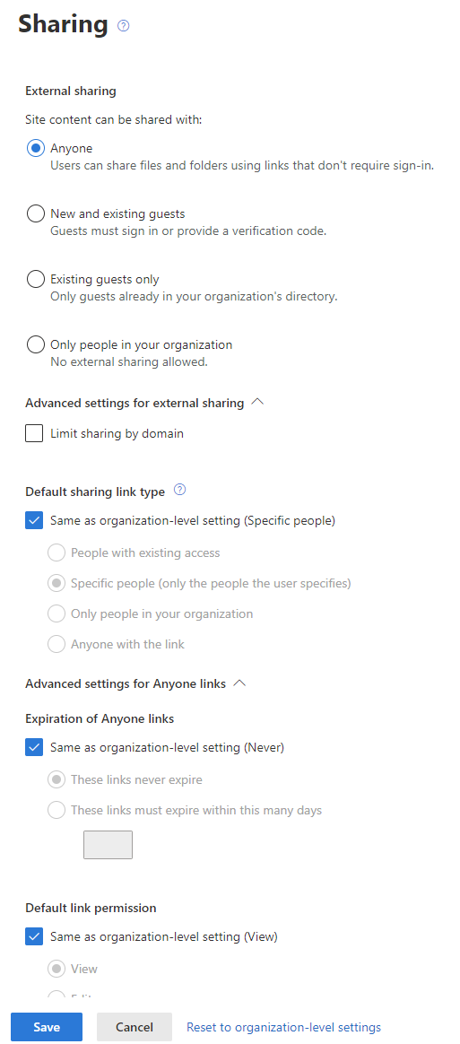 Unable to Share a File/Folder with External Users on Sharepoint Online ...