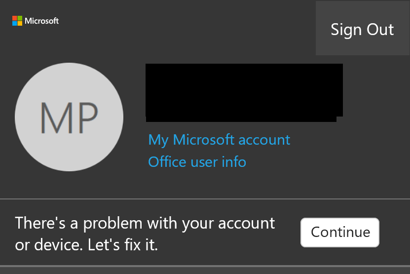 MS Office continually asking for reactivation and/or sign in ...
