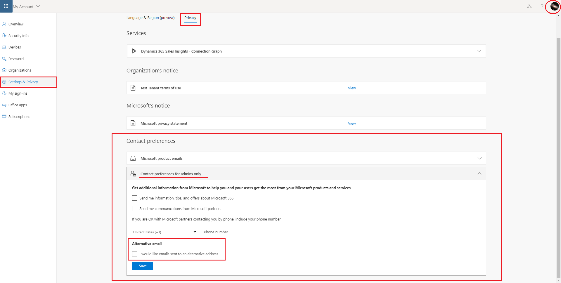 How to disable the Alternate email address section for every user ...