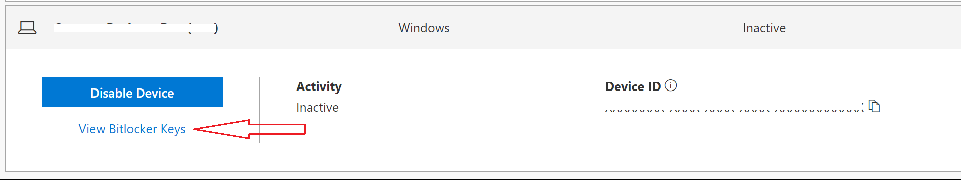 Device became inactive in MSFT account device page, but I need ...