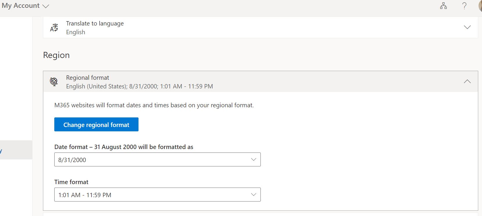 Can't control date formatting in Project for the web? - Microsoft Q&A
