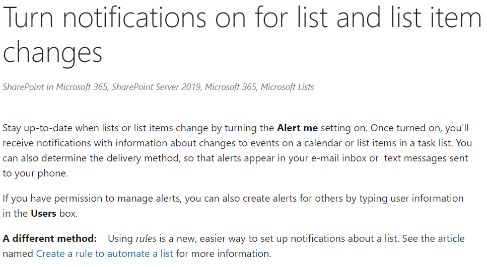 Unable to alert external users in Microsoft List - Microsoft Q&A