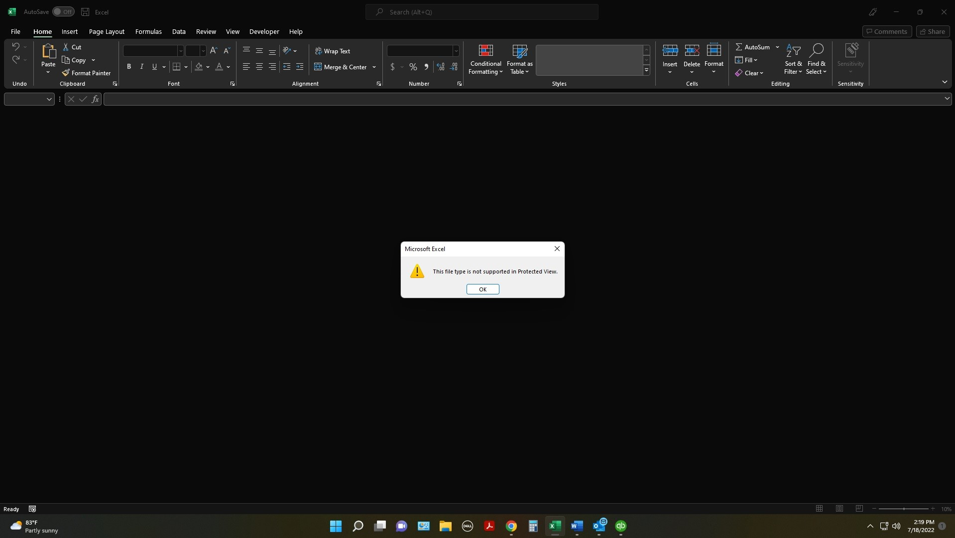Cannot Open Excel File In Protected Mode - Microsoft Q&A