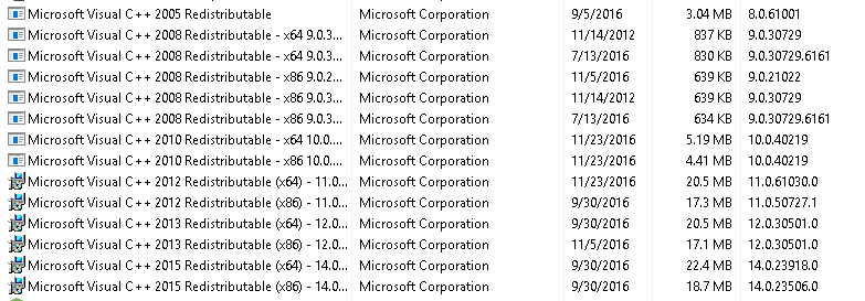 Why do I have so many Microsoft Visual C++ updates? - Microsoft Q&A