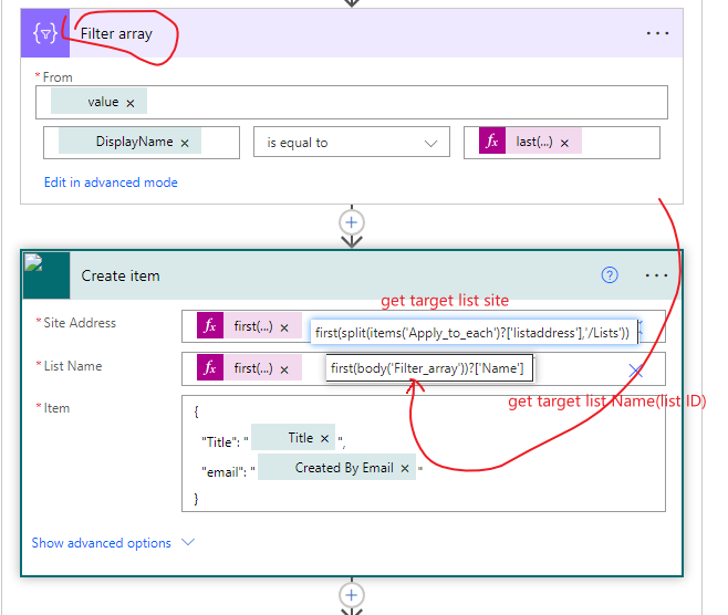 Copy files to SharePoint list in another SharePoint site based on a ...