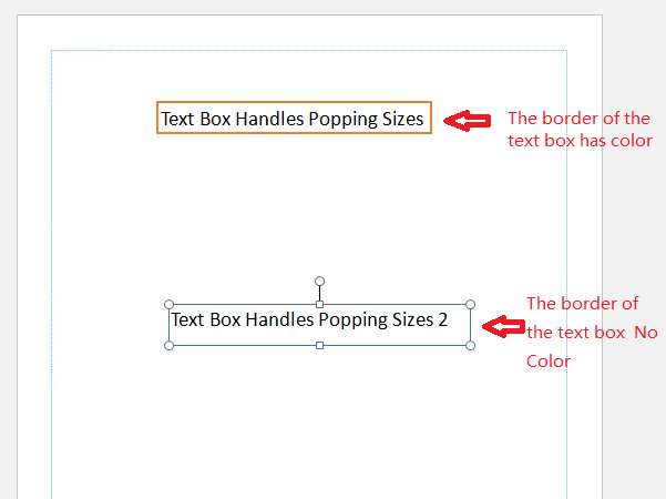 Publisher - Text Box Handles Pop To Different Sizes - Microsoft Q&A