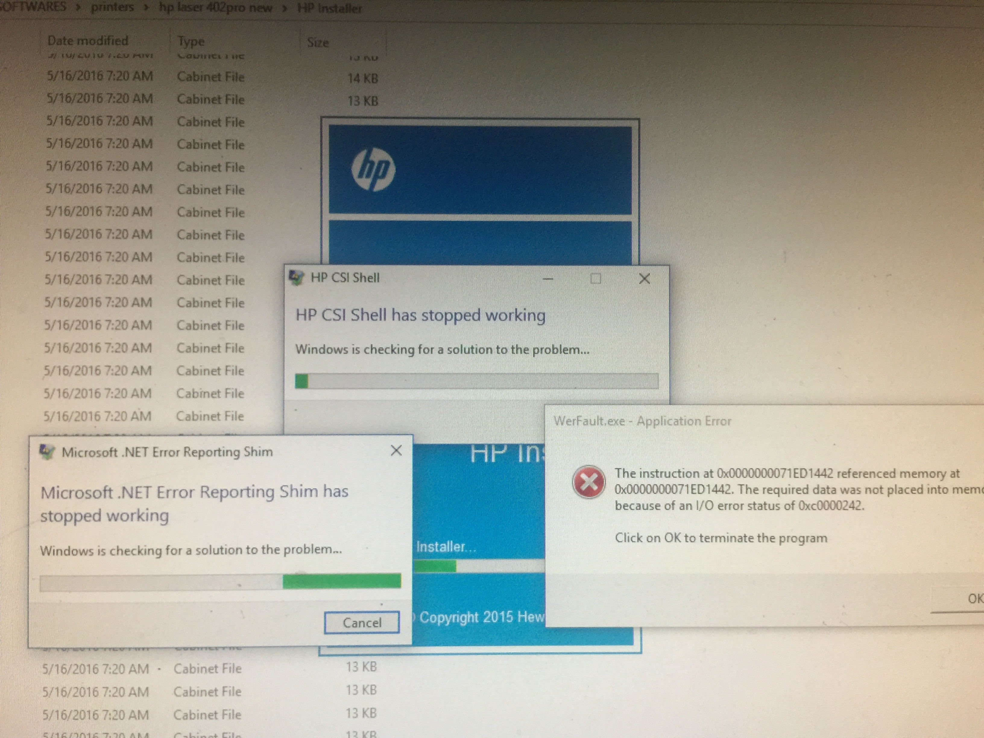 microsoft .net error reporting shim has stopped working windows 10 ...