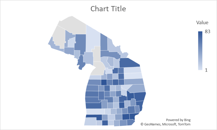 Trouble mapping 4 counties in michigan - Microsoft Q&A