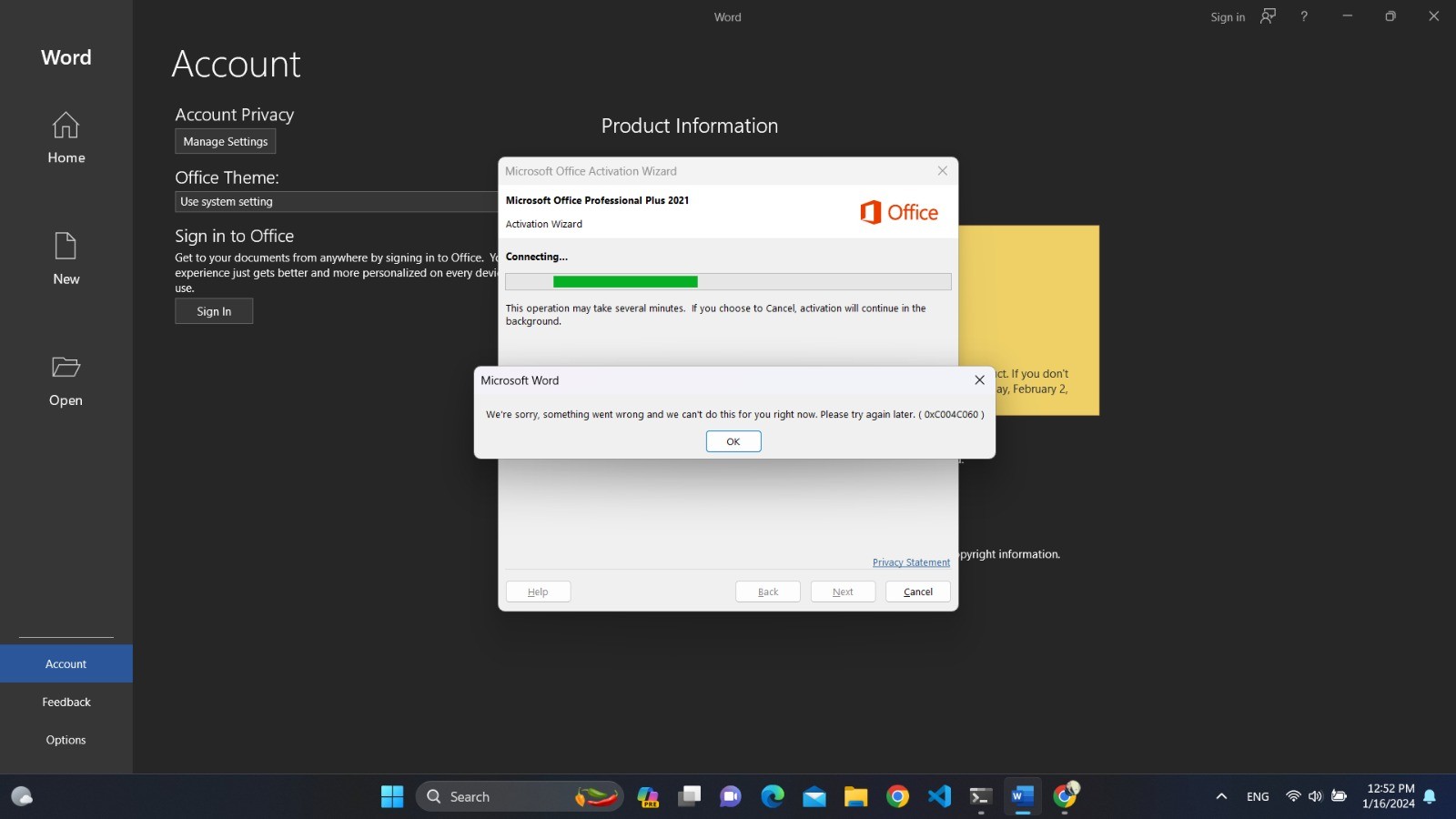 activate microsoft office 2021 by phone