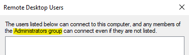 Access rights for remote desktop - Microsoft Q&A