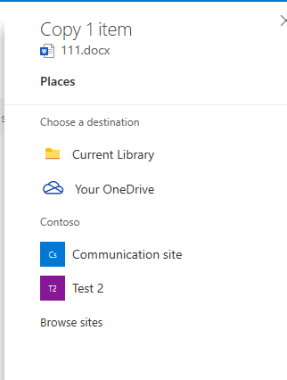 I can't copy documents from one library to another - Microsoft Q&A