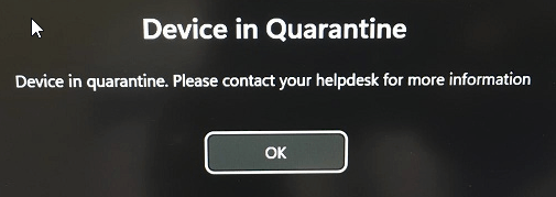 Device in Quarantine Windows 10 - Microsoft Q&A