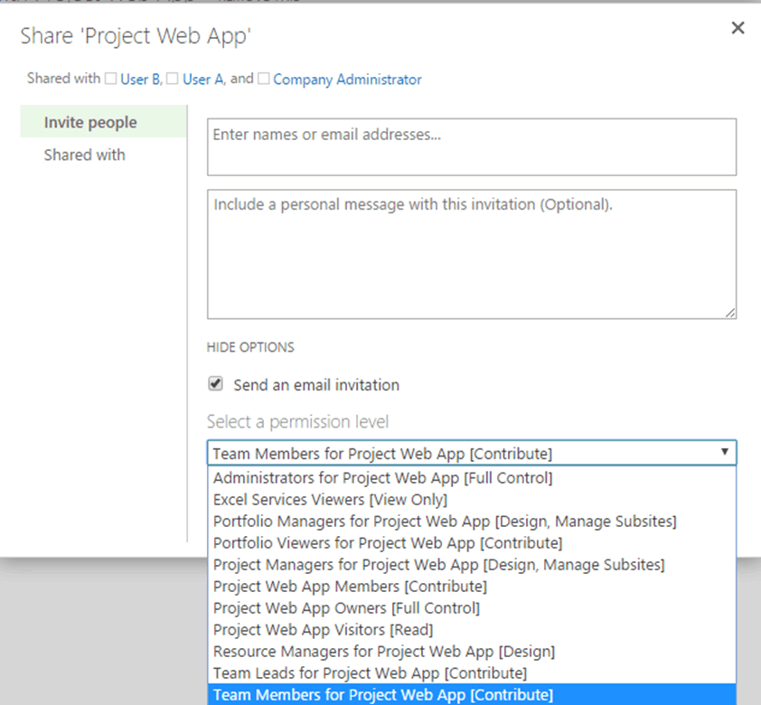 You don’t have permission to access Project Online https://xxx ...