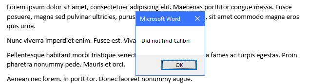 Word Find Format Font not working - Microsoft Q&A