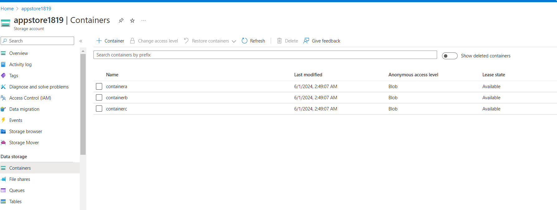 Could you help with the container's assessing error ? - Microsoft Q&A