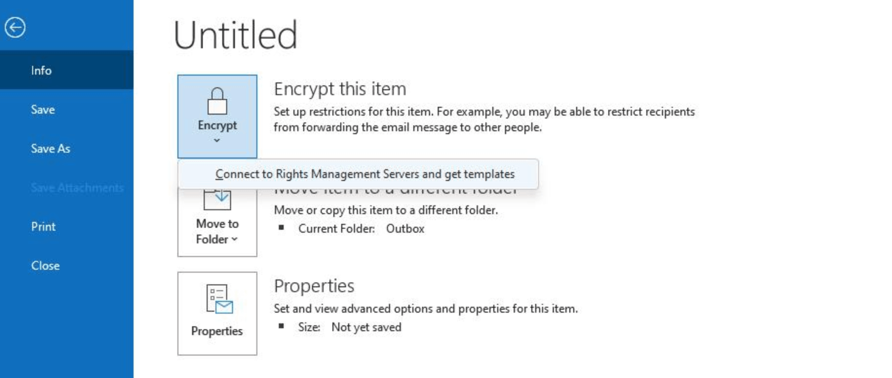 Error: no logged on office users are configured for Information Rights ...