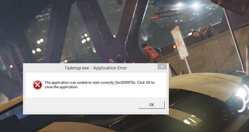 Taskmgr.exe - Application Error ตามภาพควรแก้ไงครับ ลองใช้ sfc.exe ...