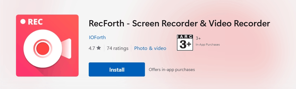 Paid for lifetime Recforth app, reinstalled app after a pc update, now ...