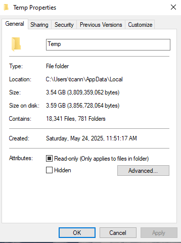 Accumulating +/- 15,000 .tmp files per day in App Data > Local > Temp ...