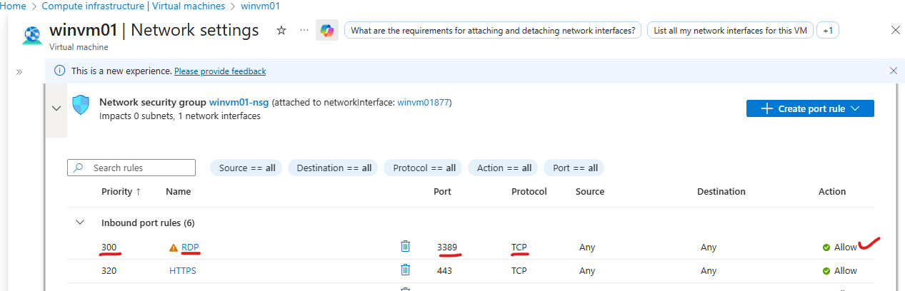 Can not connect to Remote Desktop via rdp or ssh - Microsoft Q&A