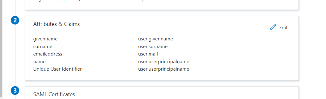 saml attributes default 