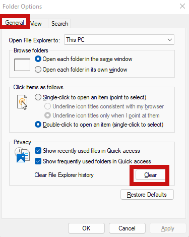 Two instances of File Explorer Search results pointing to two different ...