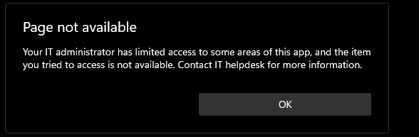 windows 11 your it administrator has limited access windows