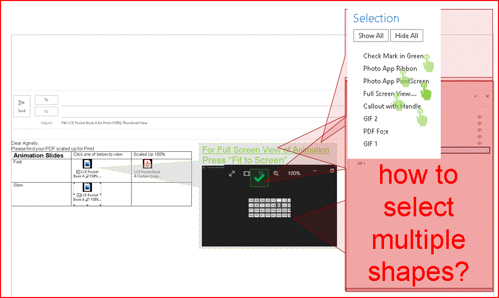 How to group multiple Shapes in an email? - Microsoft Q&A