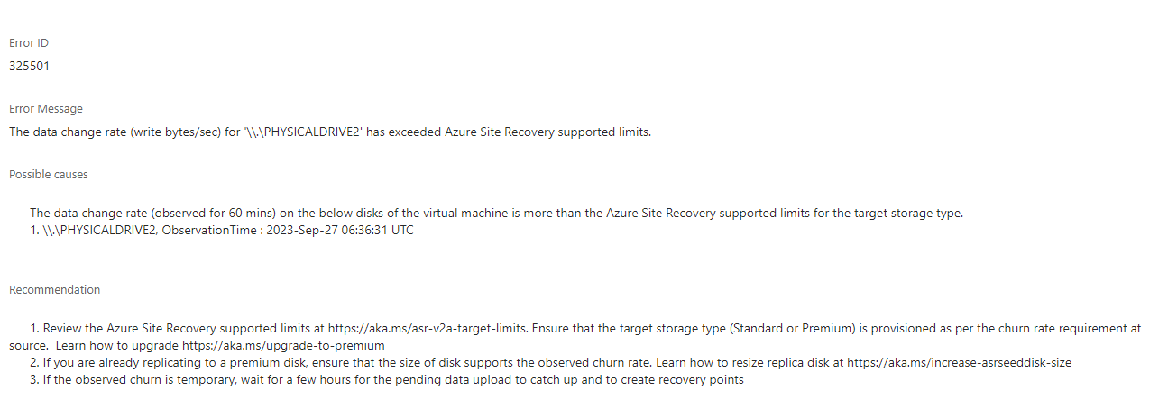 I was trying to protect Physical Server to Azure and wasn't able to ...