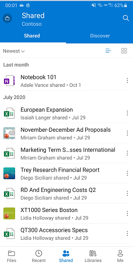 OneDrive shared folder showing empty on Android - Microsoft Q&A