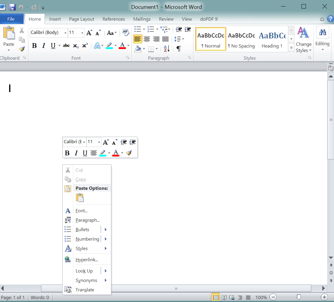 Mini Toolbar and Paste Options won't go away - Microsoft Q&A