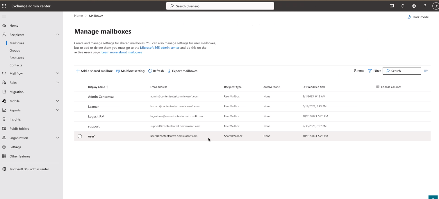 ms graph send mail from shared mailbox