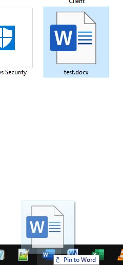 Can not pin documents to Word, only Microsoft Word Starter 2010, in ...