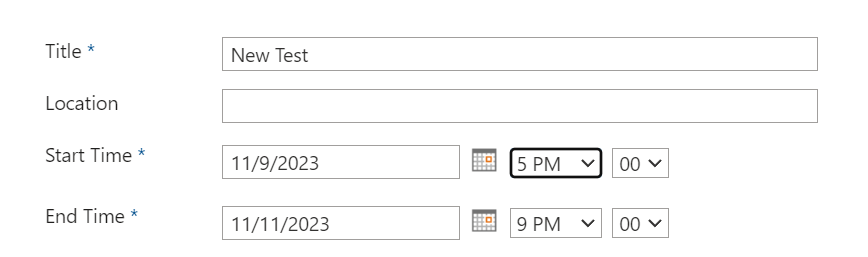 SharePoint Calnedar - how do I show title only and not show start & end ...