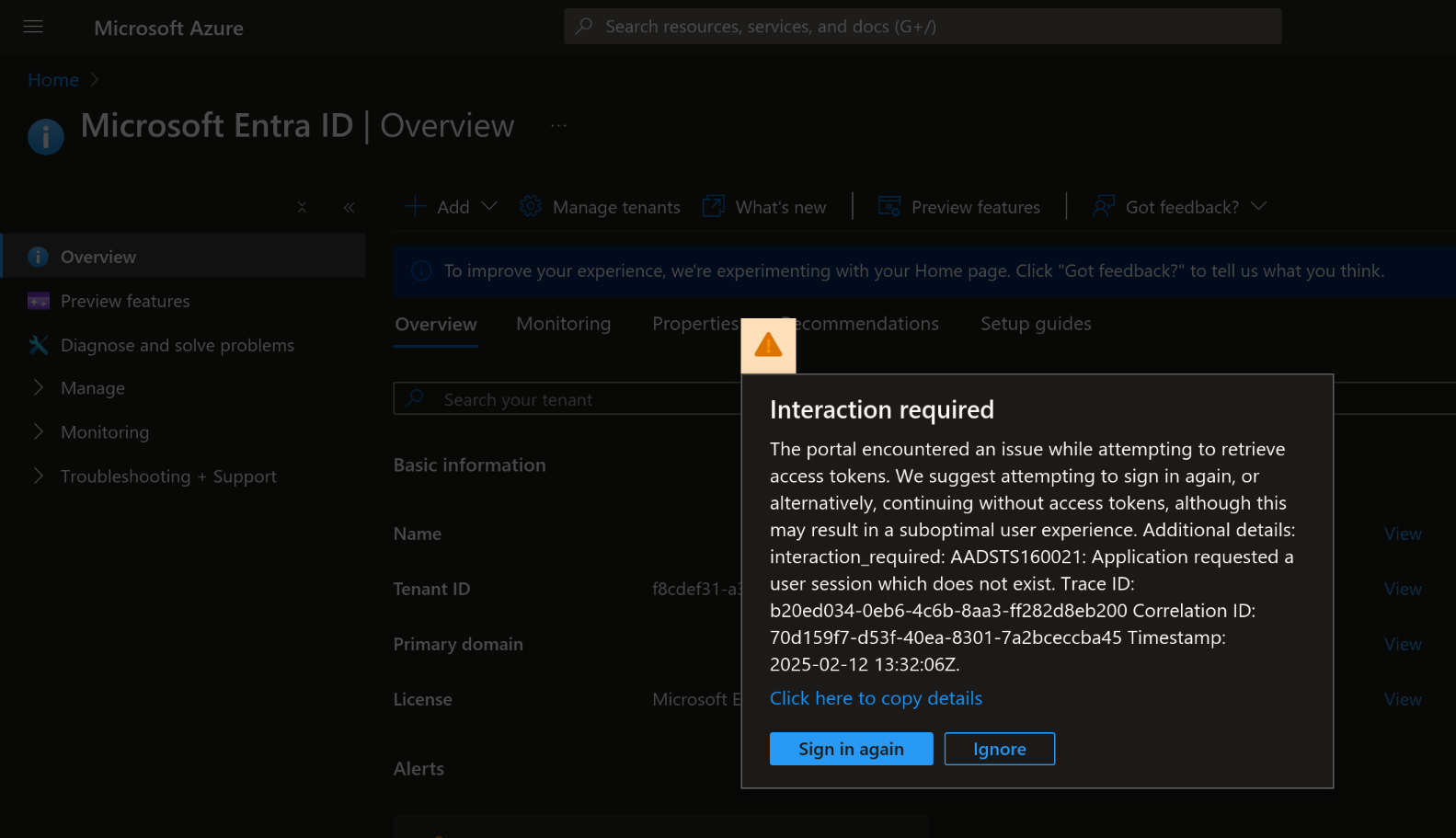 Brand new Microsoft account fails to log in to Azure - Microsoft Q&A
