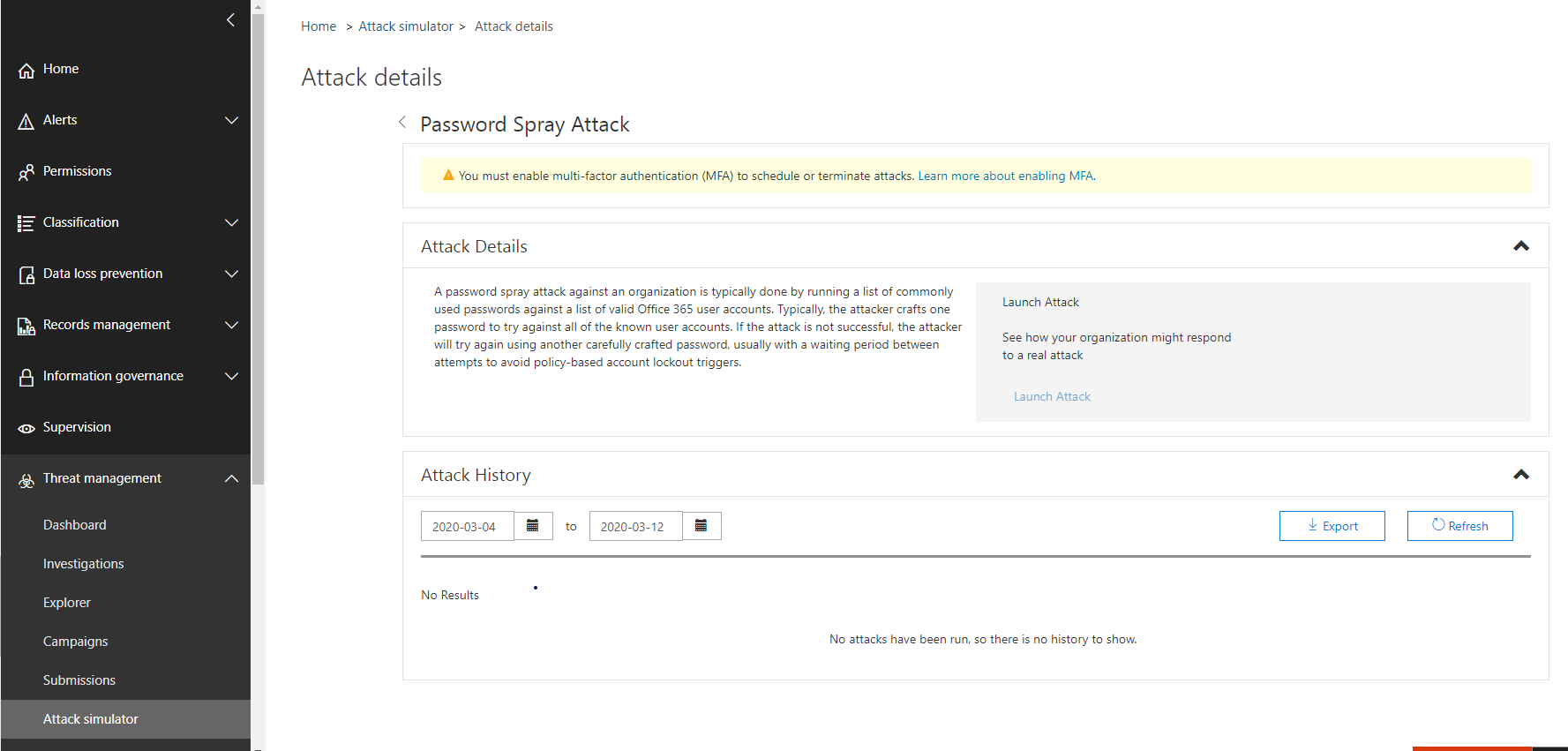 Microsoft 365: Attack Simulator - Password Spray - Microsoft Q&A
